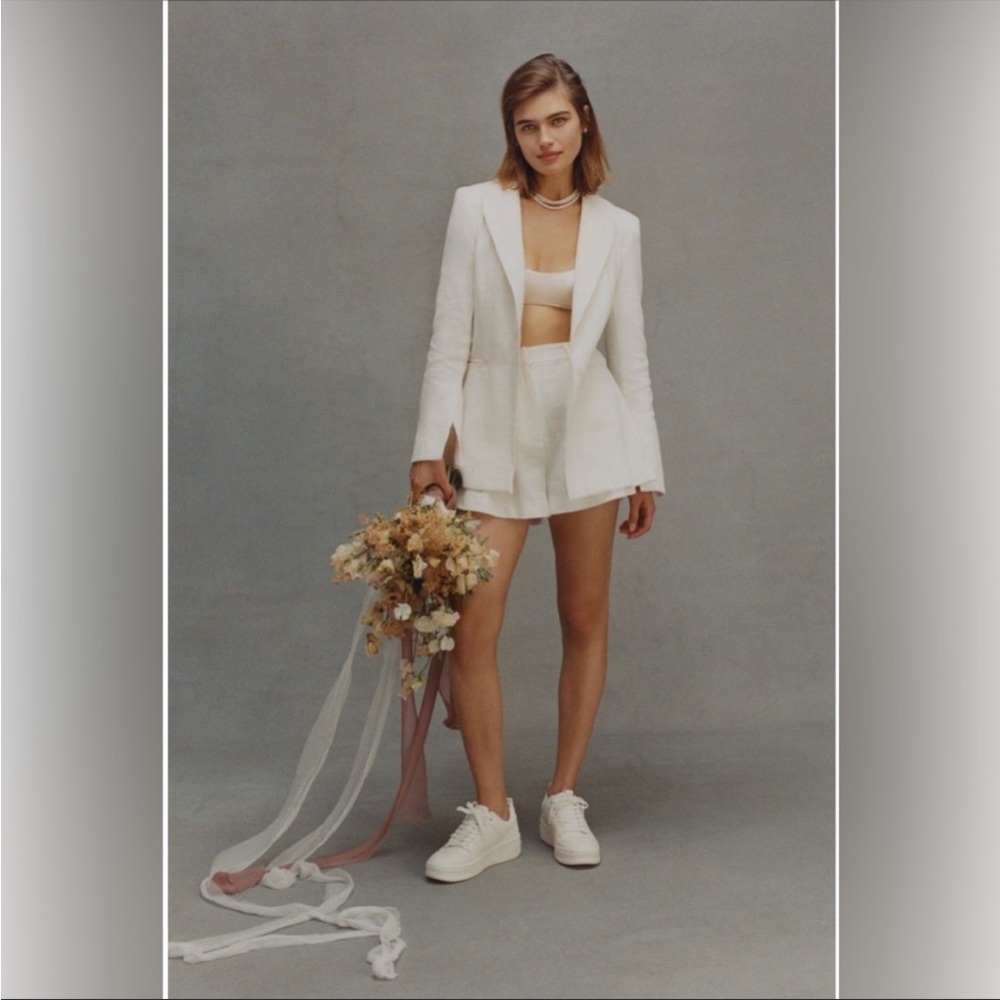 NWT BEC + BRIDGE Billie Blazer in ivory size 2